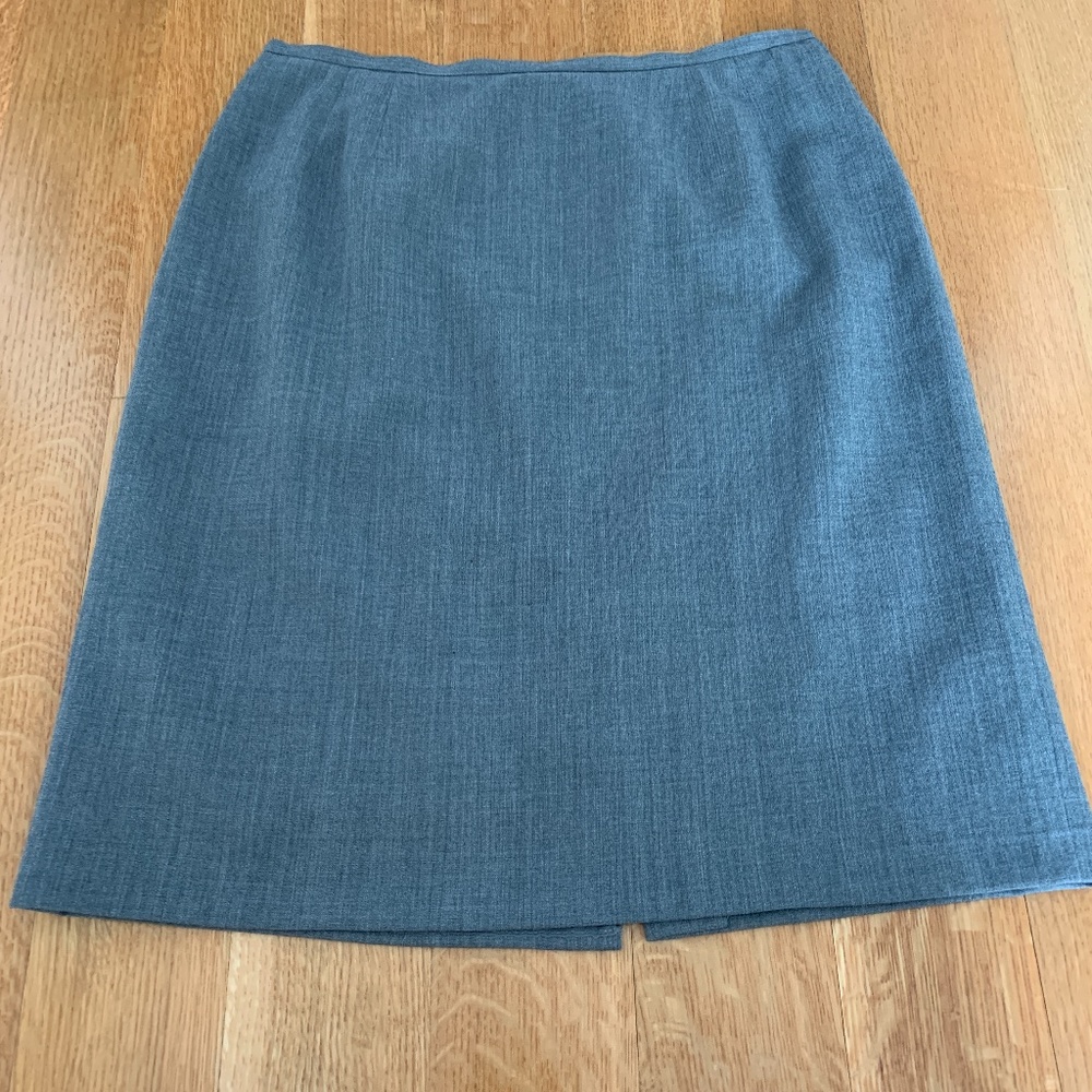 VINTAGE Dark Gray Talbots Skirt Sz 12